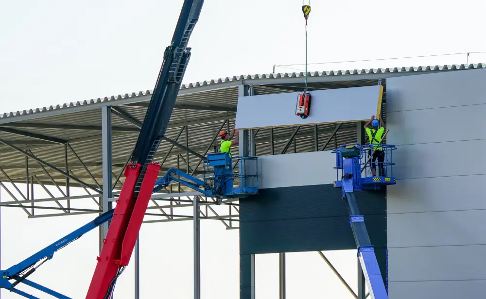 Prefabricated steel panel walls